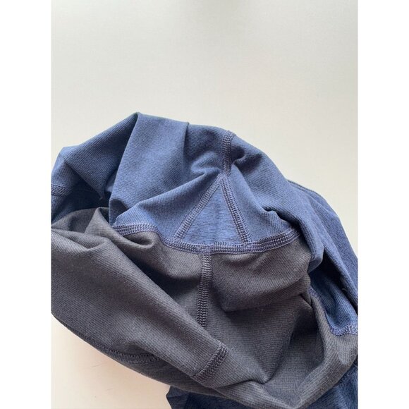OUTDOOR VOICES Warm-Up Two Tone Blue Black High Rise 3/4 Leggings, Size XS - Picture 9 of 12